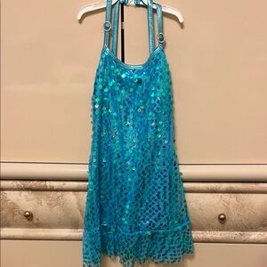 Sparkling Blue Sequin Kids Costume